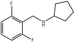 N-[(2,6-difluorophenyl)methyl]cyclopentanamine Structure