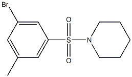 1-(3-Bromo-5-methylphenylsulfonyl)piperidine 结构式