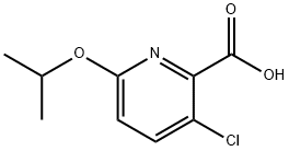 3-氯-6-(丙烷-2-氧基)吡啶-2-羧酸, 1021044-11-0, 结构式