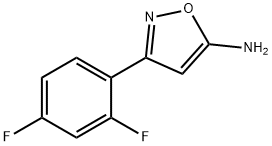 3-(2,4-二氟苯基)-1,2-噁唑-5-胺,1021245-84-0,结构式