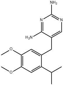 5-[[4,5-Dimethoxy-2-(methylethyl)phenyl]methyl]-2,4-pyrimidinediamine Struktur