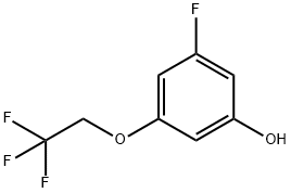 Phenol, 3-fluoro-5-(2,2,2-trifluoroethoxy)- Structure