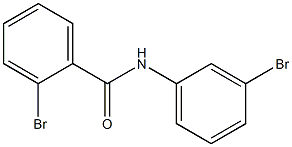2-bromo-N-(3-bromophenyl)benzamide 化学構造式