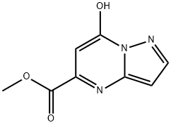 7-羟基吡唑并[1,5-A]嘧啶-5-羧酸甲酯,1030018-65-5,结构式