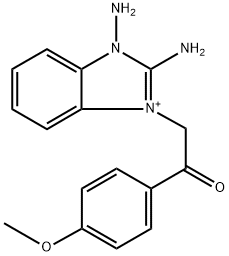 2-(2,3-diamino-3H-benzimidazol-1-yl)-1-(4-methoxyphenyl)ethanone 结构式