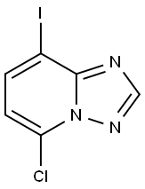 5-Chloro-8-iodo-[1,2,4]triazolo[1,5-a]pyridine 化学構造式