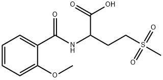 4-methanesulfonyl-2-[(2-methoxyphenyl)formamido]butanoic acid Structure