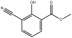 Benzoic acid, 3-cyano-2-hydroxy-, methyl ester 化学構造式