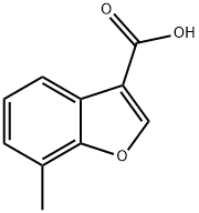 7-甲基-3-苯并呋喃甲酸,1033196-18-7,结构式