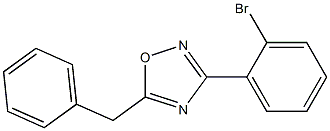 5-Benzyl-3-(2-bromophenyl)-1,2,4-oxadiazole Struktur