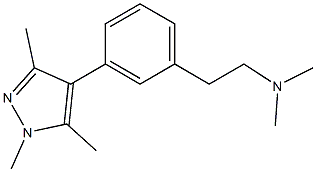dimethyl-{2-[3-(1,3,5-trimethyl-1H-pyrazol-4-yl)-phenyl]-ethyl}-amine,1034142-33-0,结构式