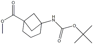 methyl 5-{[(tert-butoxy)carbonyl]amino}bicyclo[3.1.1]heptane-1-carboxylate 结构式