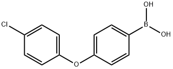 4-(4-Chlorophenoxy)phenylboronic acid 化学構造式