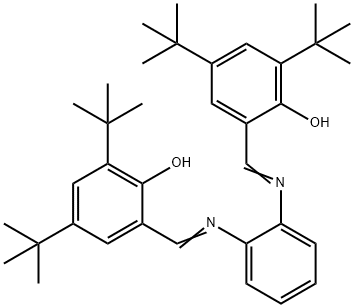 Phenol, 2,2'-[1,2-phenylenebis(nitrilomethylidyne)]bis[4,6-bis(1,1-dimethylethyl)- Struktur