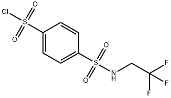 4-[(2,2,2-trifluoroethyl)sulfamoyl]benzene-1-sulfonyl chloride Structure