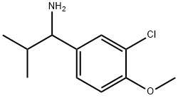 1-(3-chloro-4-methoxyphenyl)-2-methylpropan-1-amine,1037160-19-2,结构式