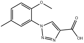 1-(2-methoxy-5-methylphenyl)-1H-1,2,3-triazole-4-carboxylic acid, 1038240-97-9, 结构式
