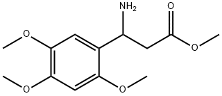 methyl 3-amino-3-(2,4,5-trimethoxyphenyl)propanoate,1038308-07-4,结构式