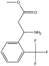 3-氨基-3-(2-(三氟甲基)苯基)丙酸甲酯,1038381-68-8,结构式
