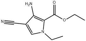 3-氨基-4-氰基-1-乙基-1H-吡咯-2-羧酸乙酯,1038697-86-7,结构式