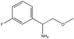 1-(3-fluorophenyl)-2-methoxyethan-1-amine Struktur
