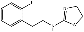 N-[2-(2-氟苯基)乙基]-4,5-二氢-1,3-噻唑-2-胺, 1038712-68-3, 结构式