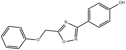 4-[5-(phenoxymethyl)-1,2,4-oxadiazol-3-yl]phenol Struktur