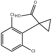 1-(2,6-dichlorophenyl)cyclopropane-1-carboxylic acid Struktur