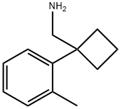 [1-(2-methylphenyl)cyclobutyl]methanamine 化学構造式