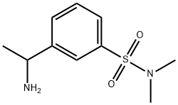 3-(1-氨基乙基)-N,N-二甲基苯-1-磺酰胺 结构式