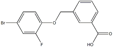 3-(4-bromo-2-fluorophenoxymethyl)benzoic acid Structure