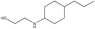 2-[(4-propylcyclohexyl)amino]ethan-1-ol Structure