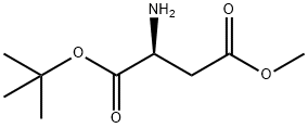 (2S)-2-アミノブタン二酸1-TERT-ブチル4-メチル 化学構造式
