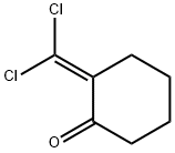 2-(dichloromethylene)cyclohexanone 化学構造式