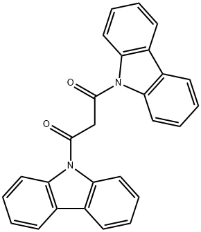 1,3-Propanedione, 1,3-di-9H-carbazol-9-yl- Struktur