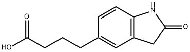4-(2-氧亚基-2,3-二氢-1H-吲哚-5-基)丁酸, 1042520-06-8, 结构式