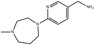 6-(4-甲基-1,4-重氮基庚环-1-基)吡啶-3-基]甲胺,1042560-53-1,结构式