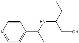 2-{[1-(pyridin-4-yl)ethyl]amino}butan-1-ol 化学構造式