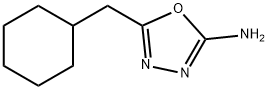 5-(cyclohexylmethyl)-1,3,4-oxadiazol-2-amine Structure