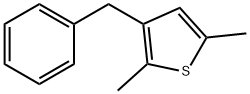 Thiophene, 2,5-dimethyl-3-(phenylmethyl)-, 1042723-35-2, 结构式