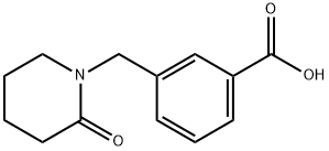 3-[(2-oxopiperidin-1-yl)methyl]benzoic acid Structure