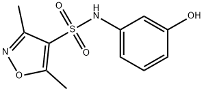 N-(3-hydroxyphenyl)-3,5-dimethyl-1,2-oxazole-4-sulfonamide,1042784-21-3,结构式