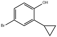 4-溴-2-环丙基苯酚, 1043871-14-2, 结构式