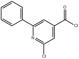 2-chloro-6-phenylisonicotinoylchloride Struktur