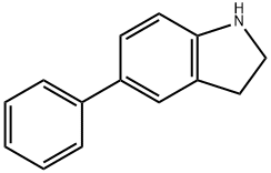 5-phenyl-2,3-dihydro-1H-indole 结构式