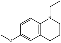 1-Ethyl-6-methoxy-1,2,3,4-tetrahydroquinoline 化学構造式