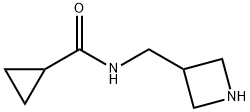 N-(氮杂环丁烷-3-基甲基)环丙烷甲酰胺,1057343-91-5,结构式