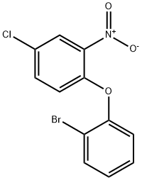 1-(2-溴苯氧基)-4-氯-2-硝基苯 结构式