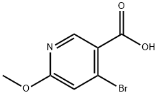 4-bromo-6-methoxypyridine-3-carboxylic acid Struktur