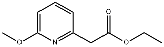 2-Pyridineacetic acid, 6-methoxy-, ethyl ester Structure